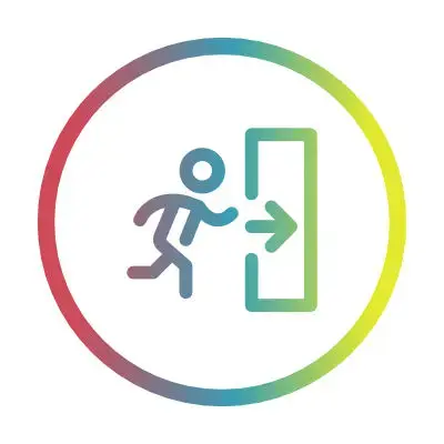 Icono salida de emergencia