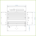 Switch Industrial PoE Watchdog 4 puertos Full-Gigabit + 1 Uplink Combo Gigabit/SFP 60W Redundant 802.3af/at 6KV - Modo CCTV VLAN