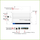 Switch Industrial PoE Watchdog 4 puertos Full-Gigabit + 1 Uplink Combo Gigabit/SFP 60W Redundant 802.3af/at 6KV - Modo CCTV VLAN