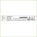 NVR 24ch 320Mbps 4K H265 2xHDMI 24PoE 4HDD E/S