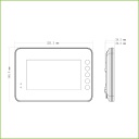 Monitor Interior 7" de Superficie para Videoportero IP PoE SD4GB 8E Alarma Blanco