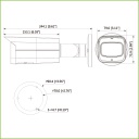 Tubular IP H265 AI 4M DN WDR140dB Starlight+ LED20m 2.8mm IP67 IK10 PoE SD AUDIO E/S