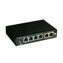 Switch PoE+ 4 puertos Gigabit + 2 Uplink Gigabit 60W 802.3af/at 6KV