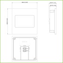 Estación Exterior Modular para Videoportero IP con Pantalla 3" para Series VTO4202F-X