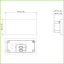 Estación Exterior Modular para Videoportero IP con Módulo vacío para Series VTO4202F-X