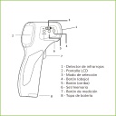 Termómetro de Infrarrojos para La Frente, Sin Contacto