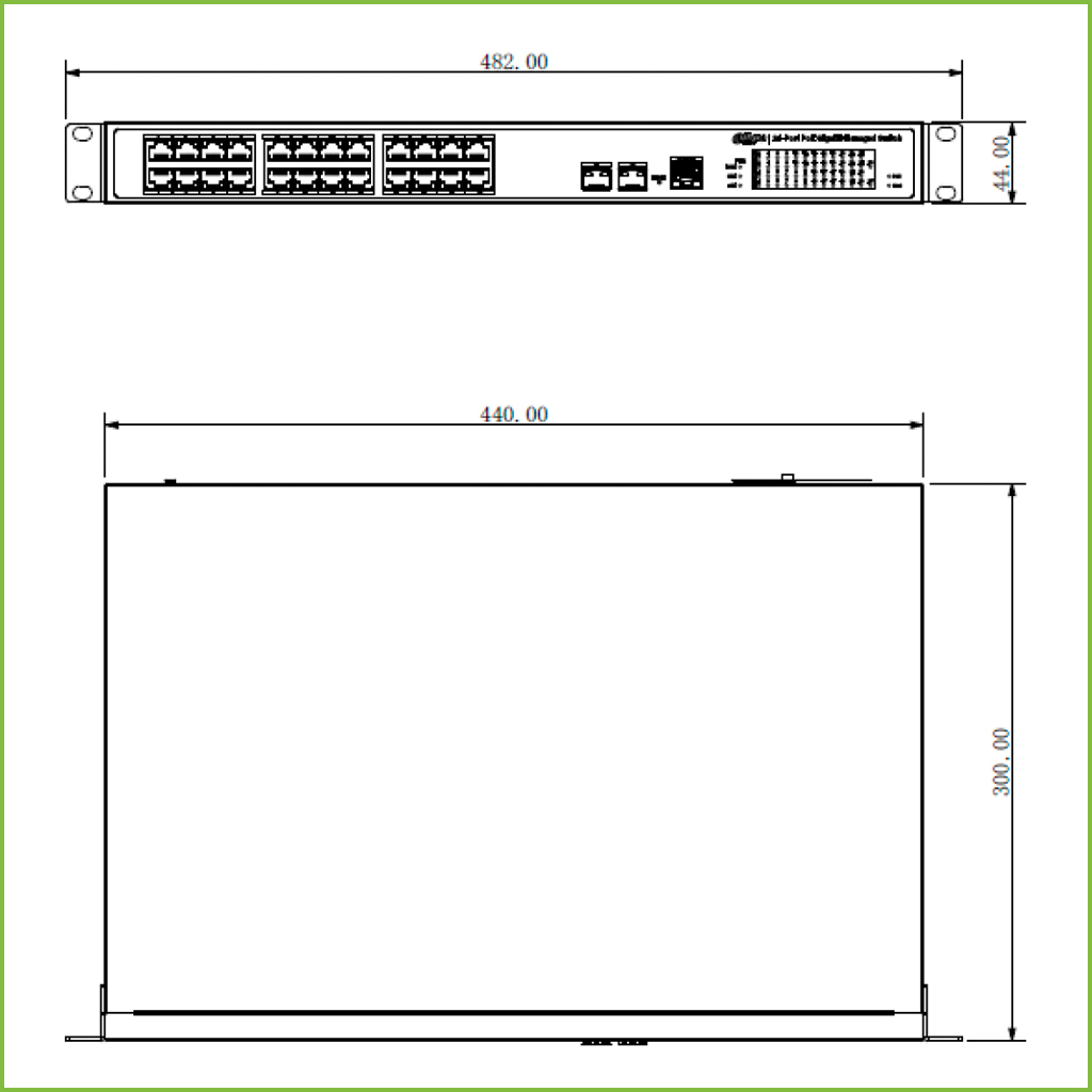 Switch PoE 24 puertos 10/100/1000 + 2 Combo Gigabit/SFP Uplink 360W 802.3at 2 Manejable Layer 2