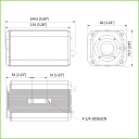 Box HDCVI 4K DN ICR WDR Starlight M43 Audio Alarma Dual MIC (sin óptica)