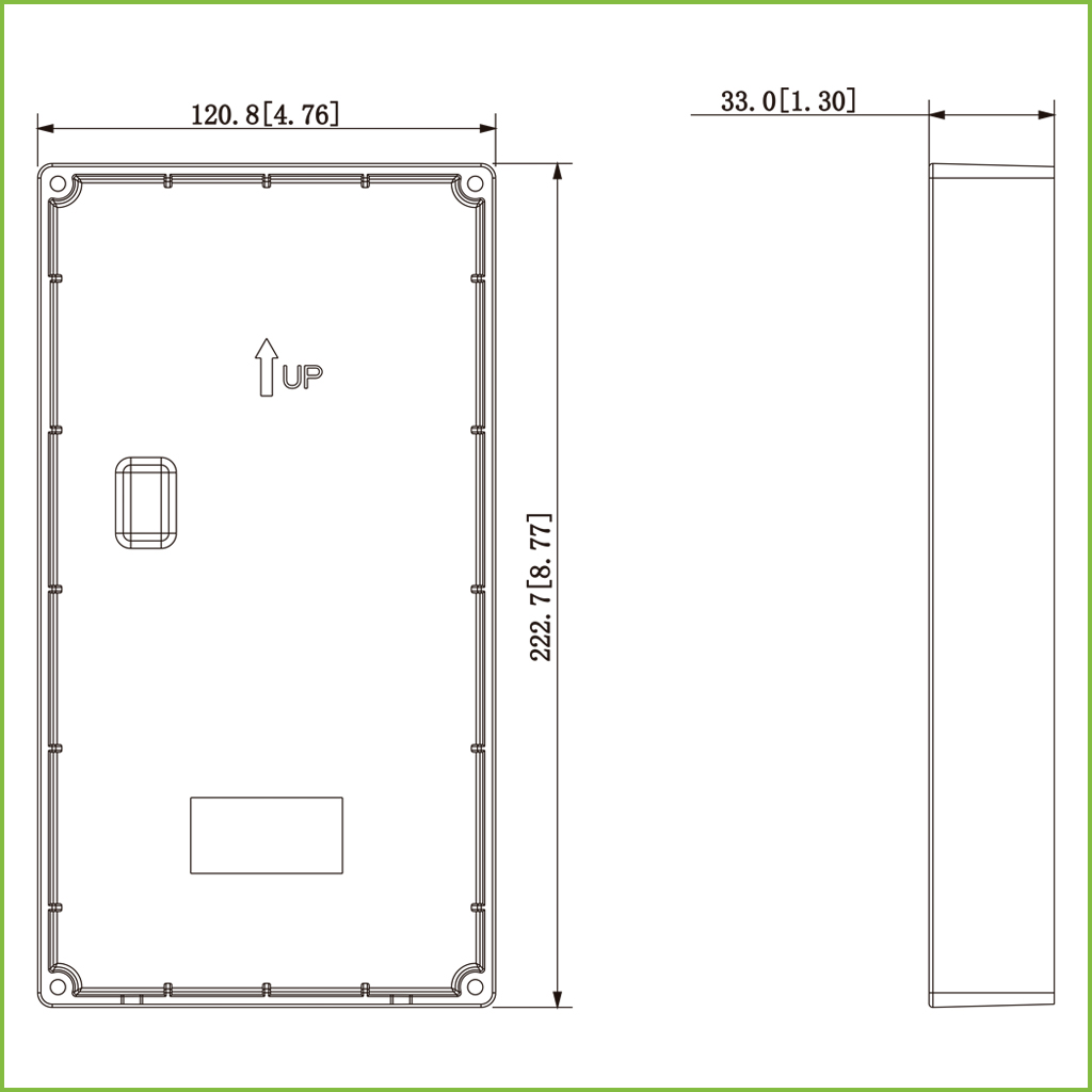Caja de montaje para insertar para VTO3221E-P / VTO6221E-P
