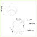 Domo IP H265 2M FULL COLOR WDR LED30m 2.8mm IP67 PoE SD MIC