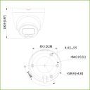 Domo IP H265 2M FULL COLOR WDR LED30m 2.8mm IP67 PoE SD MIC