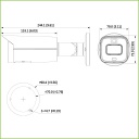 Tubular IP H265 AI 5M SMART WDR Starlight+ IR60m + LED LUZ BLANCA 3.6mm IP67 PoE SD AUDIO E/S