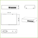 Switch PoE 4 puertos 10/100 +1 Uplink 36W 802.3at Layer 2