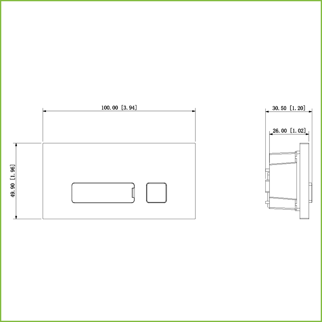 Estación Exterior Modular para Videoportero IP con 1 Botón para Series VTO4202F-X