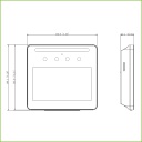 Lector Autónomo LCD 4.3" táctil de Reconocimiento Facial+PIN+Tarjeta