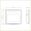 Lector Autónomo LCD 4.3&quot; táctil de Reconocimiento Facial+PIN+Tarjeta