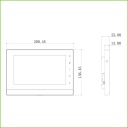Monitor Interior 7&quot; de Superficie para Videoportero 2-hilos SD 6E 1S Alarma Blanco