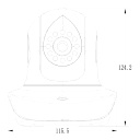 Cámara IP PnV 1080P Pan/Tilt con IR