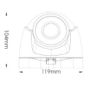 Camera-AHD Pro Series, Dome metal, IR (3pcs Array), lente de 2.8-12mm, 1/3 Sensor, 2.0MP blanco