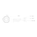 Cámara IP 4MP Bullet de lente fija 3.6mm IR40M DDA Reconocimiento Facial
