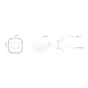 Cámara IP 4M Bullet  lente fija 2.8mm IR20M