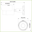 Tubular HDCVI 2M 1080P DN ICR IR30m 0Lux 3.6mm IP67