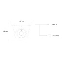 Cámara- H.265 S-Sight Series, Domo, IR 15M (2 LED Array), 2.8mm Lente 5MP con PoE