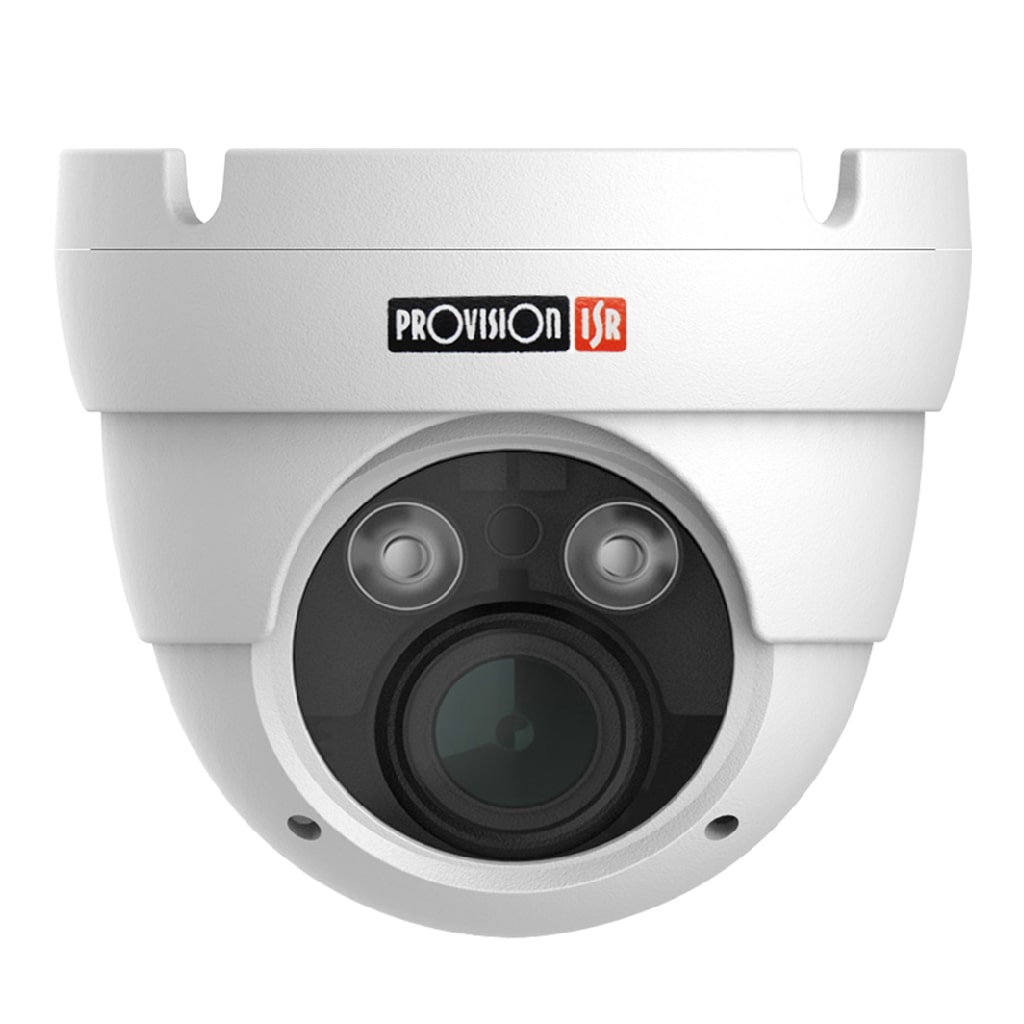 Cámara-H.265 Serie S-Sight, Domo, IR 25M (30 LEDs), Lente motorizada de 3.3-12mm 5MP con POE