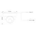 Cámara-H.265 Serie S-Sight, Domo, IR 25M (30 LEDs), Lente motorizada de 3.3-12mm 5MP con POE