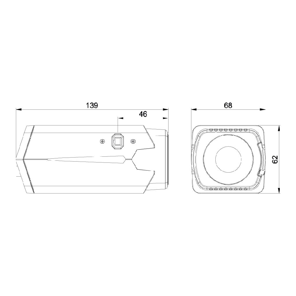 Cámara Box AHD 4EN1 1080P Pro Series - Montura de lente CS