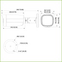 Tubular HDCVI TiOC PIR H265 5M DWDR Iluminación 40m 3.6mm IP67