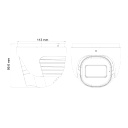 Cámara AHD 4EN1 8MP Domo de lente varifocal motorizada 2.8-12mm IR40M