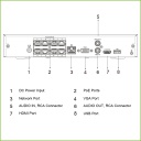 NVR 8ch 200Mbps H265 HDMI 8PoE 1HDD AI