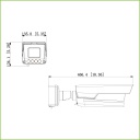 Tubular IP ANPR H265 4MP 4IR850nm 10-40VFM IP67 PoE AUDIO E/S AI