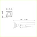 Tubular IP ANPR H265 4MP 4IR850nm 10-40VFM IP67 PoE AUDIO E/S AI