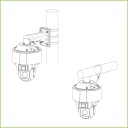 Domo Dual-PTZ IP 4M DN WDR Starlight IR100m + Luz blanca 25X 3D IP67 Hi-POE AUDIO E/S AI