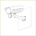 Soporte pared pasa-cable para IPC-HFS7xxx color gris