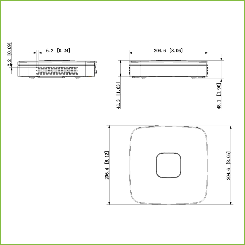 NVR 8ch 80Mbps 4K H265 HDMI 4PoE 1HDD