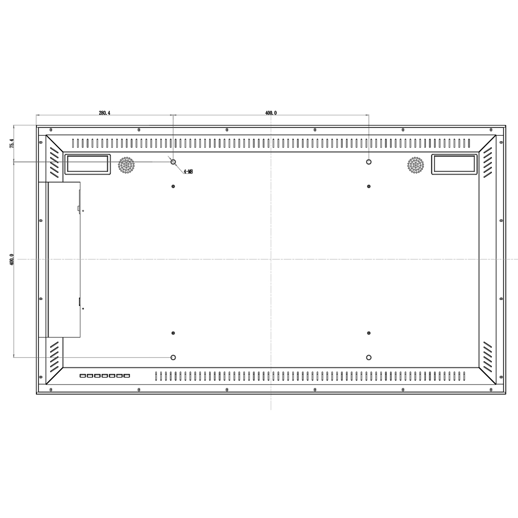 Dahua para Seguridad 24/7 Metálico VGA/HDMI/DP/Audio/USB Multimedia/RS-232 16:9 4K