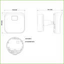 Radar de seguridad de 60m con cámara de 4MP IR35m IP66 PoE AUDIO E/S