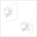 Radar de seguridad de 60m con cámara de 4MP IR35m + LED LUZ BLANCA IP66 PoE AUDIO E/S