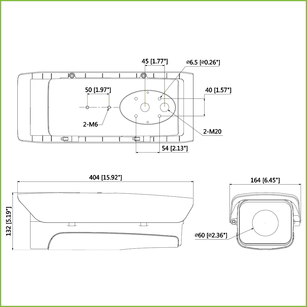 Carcasa exterior en aluminio IP66 calefactor ventilador IR100m 24Vac PoE+