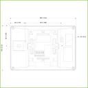 Monitor Interior 7" de Superficie para Videoportero IP de 2 hilos Pantalla Táctil PoE SD 6E 1S Alarma Negro
