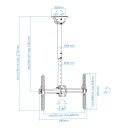 Soporte de techo para pantallas 37"-70"