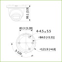 Domo IP H265 AI 5M FULL COLOR WDR IVS SMD LED30m 2.8mm IP67 PoE SD MIC