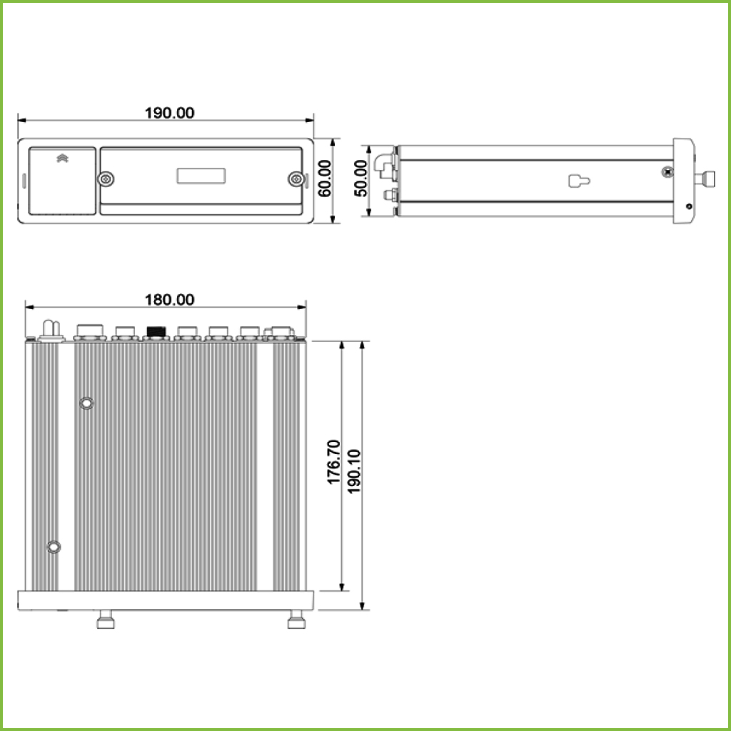 DVR 5EN1 Embarcado 4ch 1080P H265 1VGA 2TV (1 conector AVIACION) 1HDD 1SD GPS 3G 4G WiFi DC6-36V