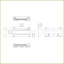 Controladora 2 Puertas / 2 Direcciones para Carril DIN IP Wiegand RS-485
