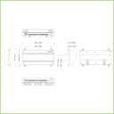 Controladora 4 Puertas / 1 Dirección para Carril DIN IP Wiegand RS-485