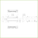 Controladora 4 Puertas / 1 Dirección para Carril DIN IP Wiegand RS-485