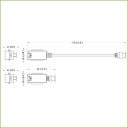 Kit Conversor UTP Vídeo para HDCVI/TVI/AHD hasta 4K Apilable con 1 Cable Flexible y 1 Conector integrado y PushPin (2 uds)